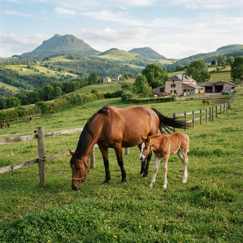 Élevage de chevaux au Écurie de Cety, Yssingeaux