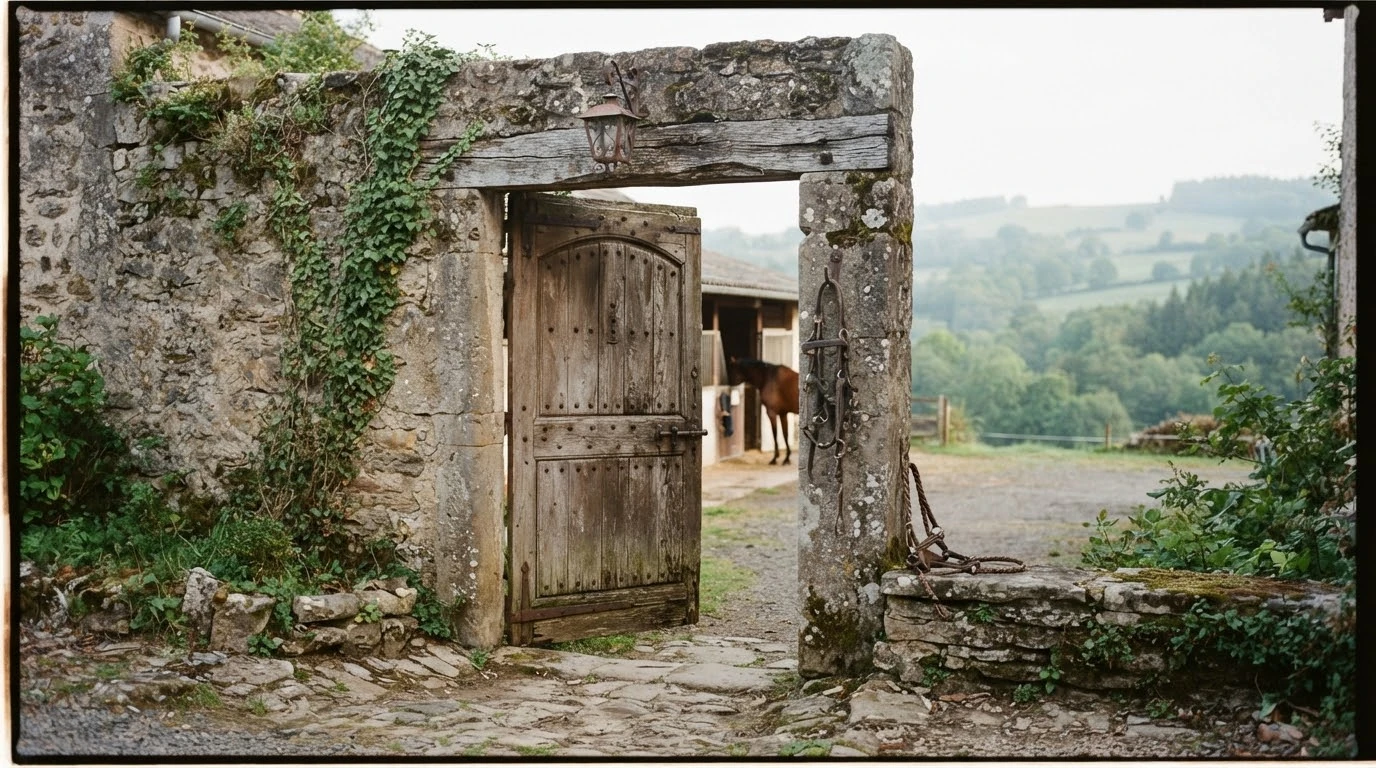 Entrée du Écurie de Cety, centre équestre à Yssingeaux