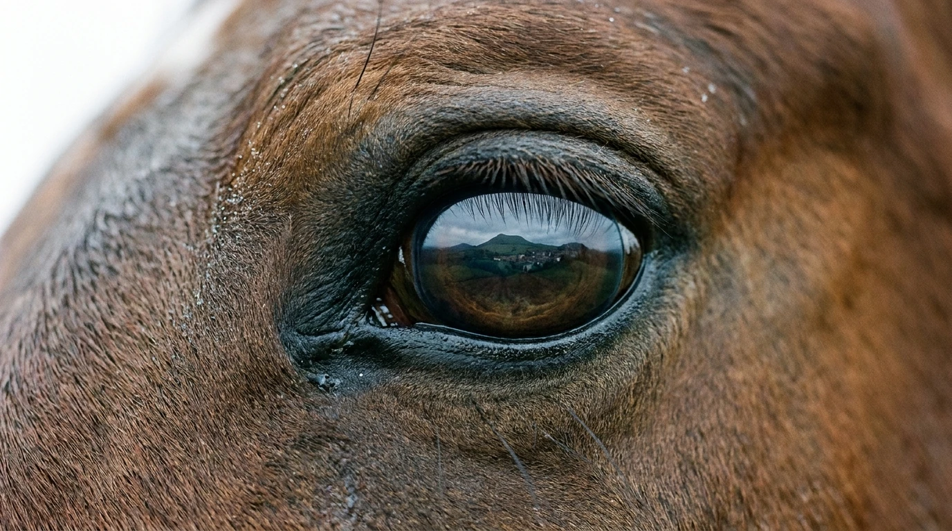 Un regard de cheval au Écurie de Cety, Yssingeaux